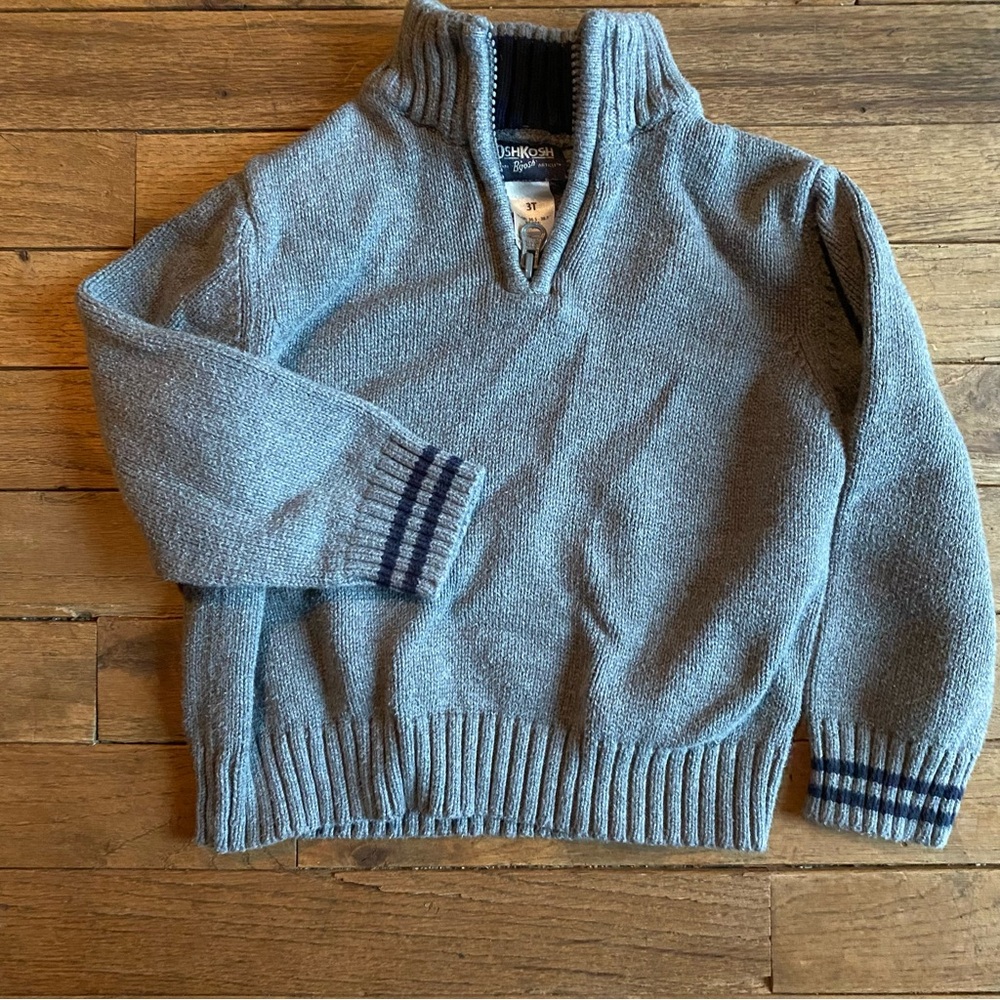 Pull Over Half Zip Sweater - 3T